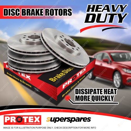 Protex Front + Rear Disc Brake Rotors for Ford F350 2WD DRW 1/07 - 12