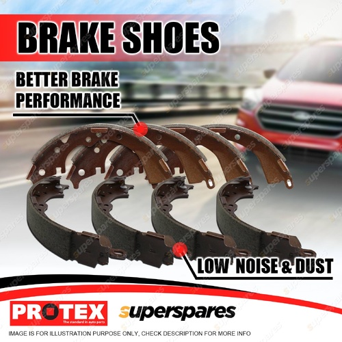 8x Front + Rear Protex Brake Shoes for Ford Trader ME 4.6L TM 1995-1999