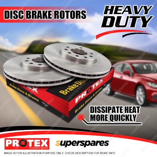 2x Front Protex Ultra Disc Brake Rotors for Hyundai i30 PDe CN7 2.0L 2018-On