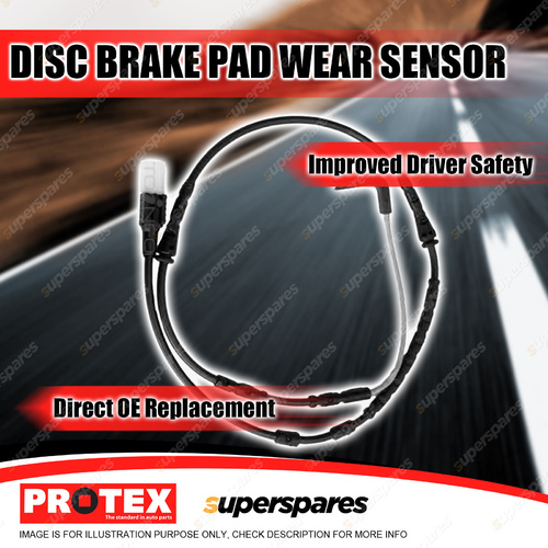 Protex Front Disc Brake Pad Wear Sensor for BMW Z4 E89 sDrive 35i 3.0L