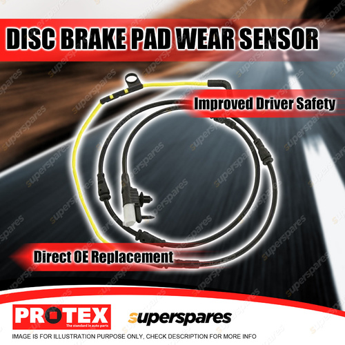 Protex Front Disc Brake Pad Wear Sensor for Land Rover Range Rover Sport LW 3.0L