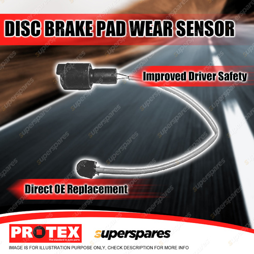 Protex Front Disc Brake Pad Wear Sensor for BMW 518i 520i 525i 530i 535i 540 E34