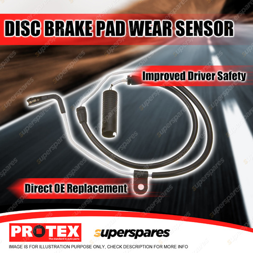 Protex Front Disc Brake Pad Wear Sensor for BMW 523 525 528 530 535 540 i d E39