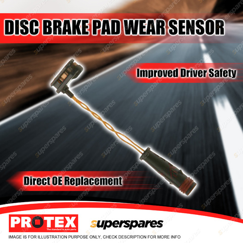 Protex Rear Disc Brake Pad Wear Sensor for Volkswagen Crafter 4/06-11