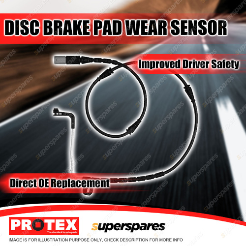 Protex Front Brake Pad Wear Sensor for BMW X6 xDrive 50i E71 4.4L 2009-2014