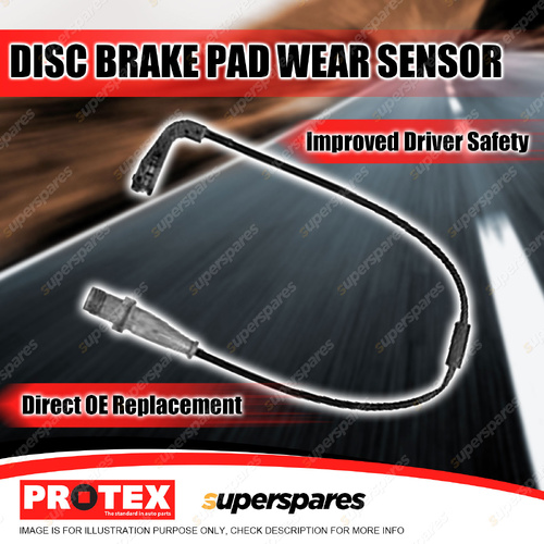 Protex Front Brake Pad Wear Sensor for Holden Vectra ZC 3.2L Z32SE 2004-2006