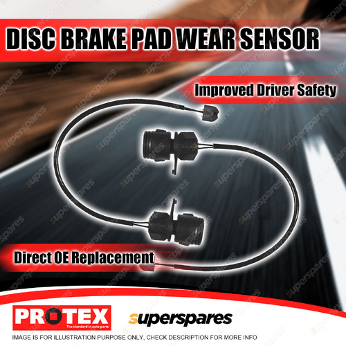 2 x Protex Front Brake Pad Wear Sensors for Audi S4 S6 C4 V8 44 2.2L 3.6L 93-97