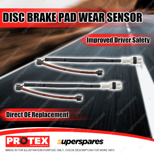 2 x Protex Rear Brake Pad Wear Sensors for Porsche 911 993 3.6L 3.8L 1995-1998