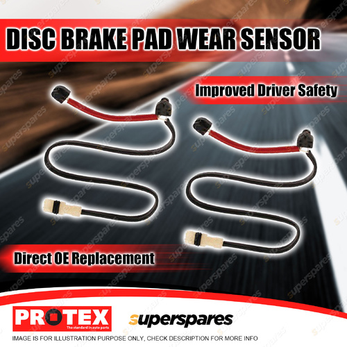 2 x Protex Front Brake Pad Wear Sensors for Porsche 911 996 997 3.4L 3.6L 98-08