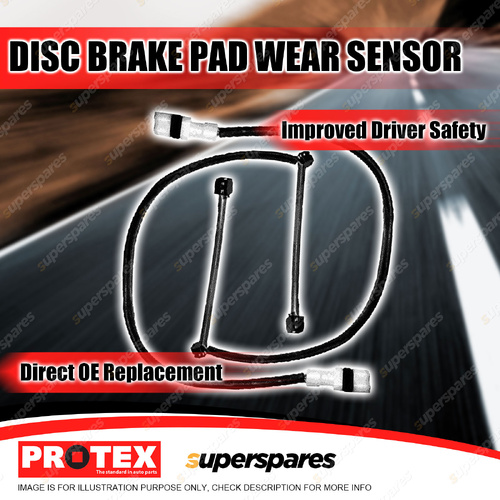2 x Protex Front Brake Pad Wear Sensors for Porsche 911 964 993 3.6L 1989-1995