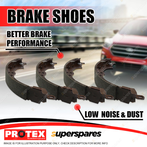 Protex Rear Brake Shoes Set for Trailer Caravan A-ko 12" Electric