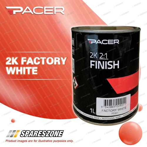 Pacer 2K Factory White 1L - Premium Paint Resistance to Weathering and UV Rays