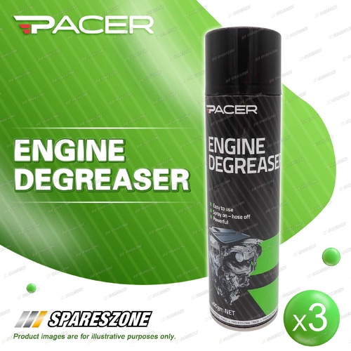 3 x Pacer Engine Degreaser 400G - Quick and Efficient Solutions Rust Prevention