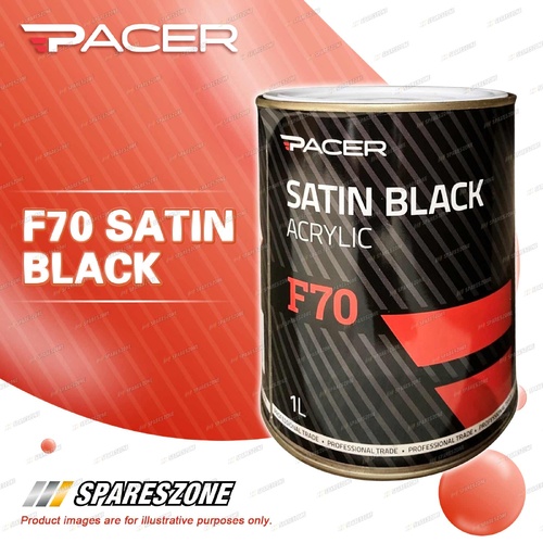 Pacer F70 Satin Black 1L - Designed for Automotive Refinishing Applications