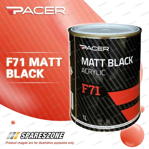 Pacer F71 Matt Black 1L - Designed for Automotive Refinishing Applications