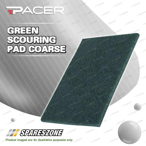Pacer Green Scouring Pad Coarse - Long-Lasting Performance and Rigorous Use