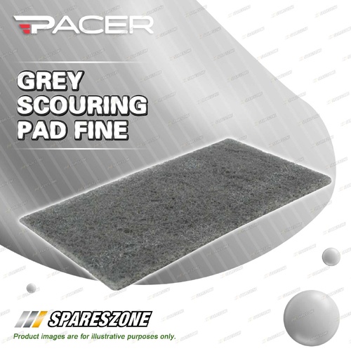 Pacer Grey Scouring Pad Fine - Long-Lasting Performance and Rigorous Use