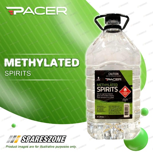Pacer Methylated Spirits 4L - for Cleaning and Diy Applications Disinfection