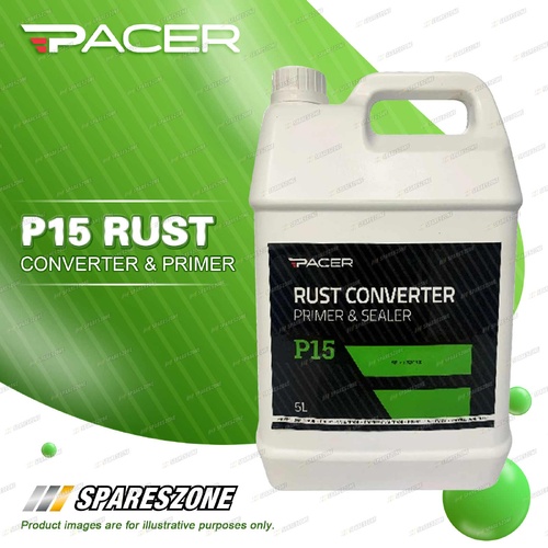 Pacer P15 Rust Converter & Primer 5L - Converts Rust into Protective Layer