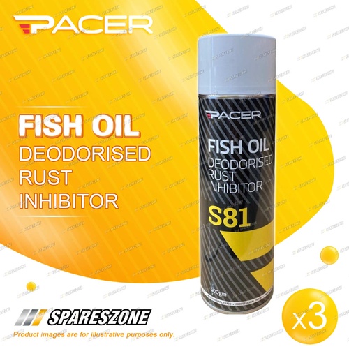 3 x Pacer S81 Fish Oil 400G - Effectively Penetrates Hard-To-Reach Areas