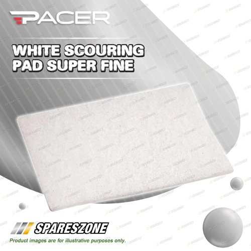 Pacer White Scouring Pad Super Fine - Long-Lasting Performance and Rigorous Use
