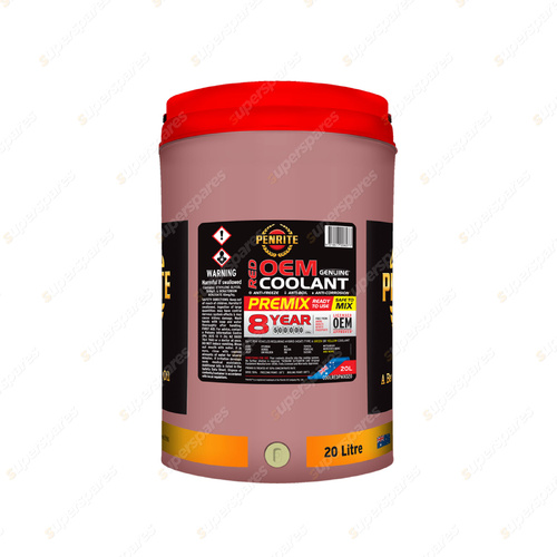 Penrite Red OEM Coolant Premix Engine Coolant 20 Liter - COOLREDPMX020