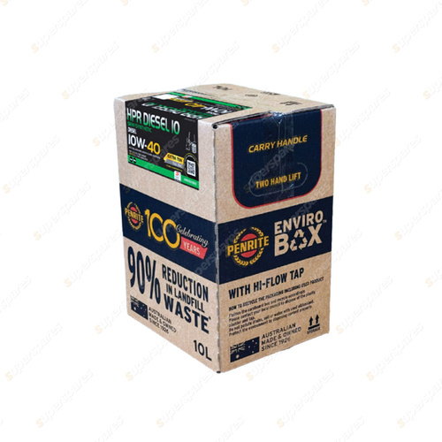 Penrite HPR Diesel 10 10W-40 Engine Oil Enviro Box 10L - HPRD10010BOX