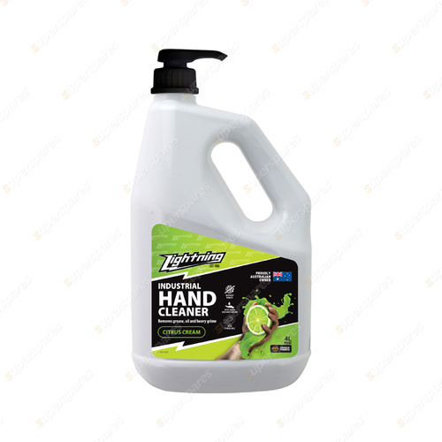 Penrite Lightning Citrus Cream Non-Abrasive HD Industrial Hand Cleaner 4L 999I