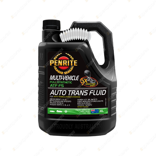 Penrite Full Synthetic ATF FS Multi Vehicle Auto Transmission Fluid 4L ATFFS004