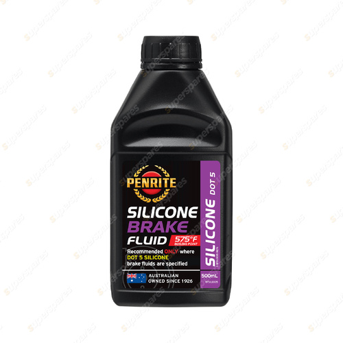 Penrite Silicone Brake Fluid DOT 5 Full Synthetic 500ML BFSIL0005