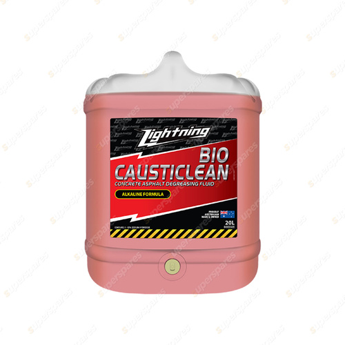 Penrite Lightning Bio Causticlean Concrete Asphalt Degreasing Fluid 20L BIOCC020