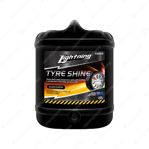 Penrite Lightning Tyre Shine Long Lasting Wet Look Spray 20L CCTS020