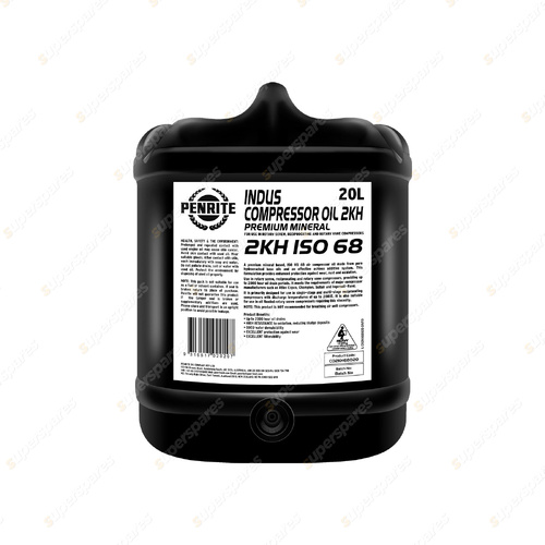Penrite Mineral Industrial Compressor Oil 2KH ISO 68 20L CO2KH68020