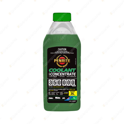 Penrite 350,000 Km Green Concentrate Engine Coolant 1L COOL350001