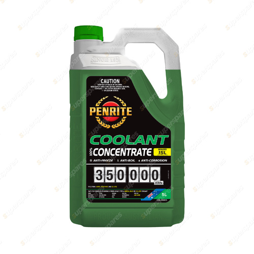 Penrite 350,000 Km Green Concentrate Engine Coolant 5L COOL350005