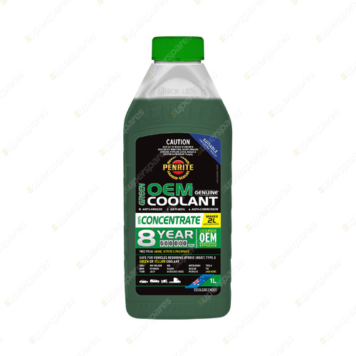 Penrite Green OEM Coolant Concentrate Engine Coolant 1 Liter COOLGREEN001
