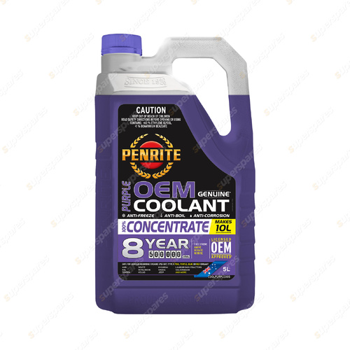 Penrite Purple OEM Coolant Concentrate Engine Coolant 5L COOLPURPLE005