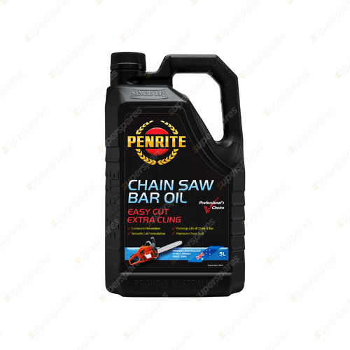 Penrite Chain Saw Bar Oil - 5 Litre Specially Formulated Tacky Lubricant CSB005