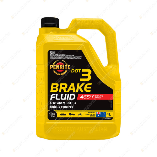 Penrite Dot 3 Brake Fluid Full Synthetic Premium for brake & Clutch 4L DOT3004