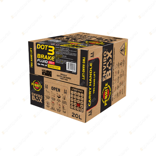 Penrite Dot 3 Brake Fluid Full Synthetic Premium for brake & Clutch 20L DOT3020