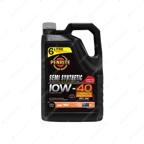 Penrite Everyday Plus Semi Synthetic 10W-40 Engine Oil 6L ED10W40006