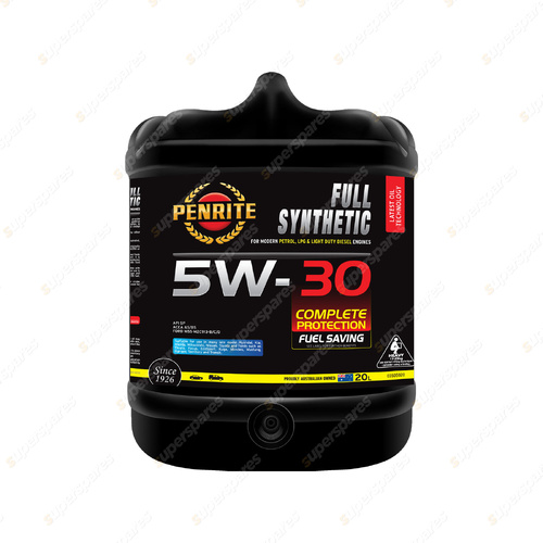 Penrite Full Syn 5W-30 Premium non friction modified Engine Oil 20L EDS05020