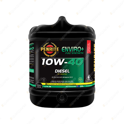 Penrite Full Synthetic Enviro+ 10W-40 Engine Oil 20L Diesel EPLUS10W40020