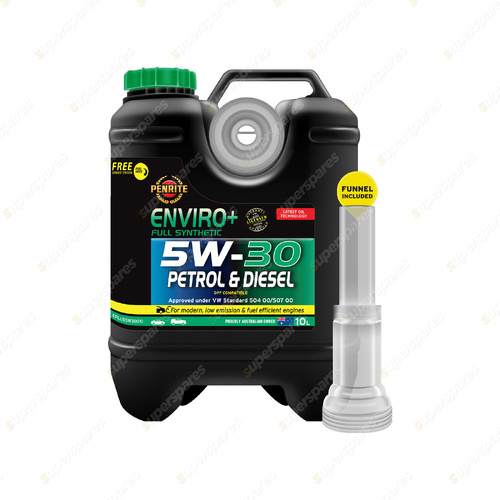 Penrite Full Synthetic Enviro+ 5W-30 Engine Oil 10L - EPLUS5W30010
