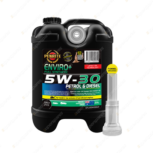 Penrite Full Synthetic Enviro+ 5W-30 Engine Oil 20L - EPLUS5W30020