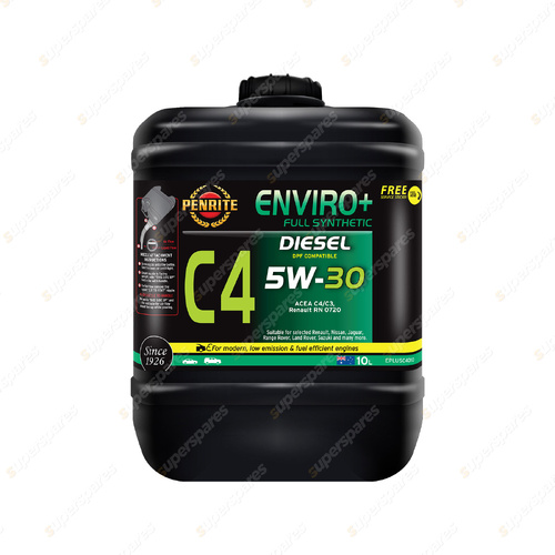 Penrite Full Synthetic Enviro+ C4 5W-30 Engine Oil 10L Diesel EPLUSC4010