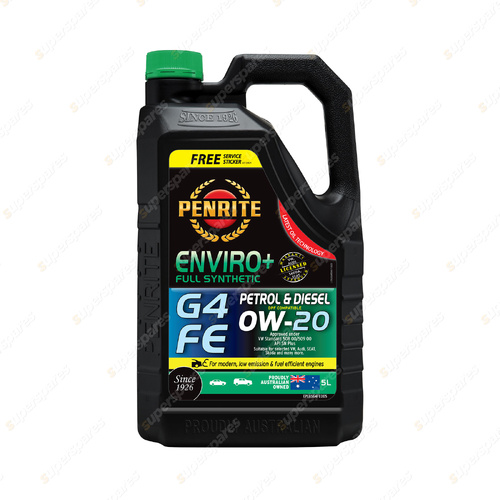 Penrite Full Synthetic Eplus G4 Fe 0W-20 Engine Oil 5L - EPLUSG4FE005