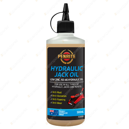 Penrite Hydraulic Jack Oil low zinc ISO 46 hydraulic Oil 500ml HJO0005