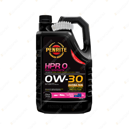 Penrite Full Synthetic HPR 0 SAE 0W-30 Engine Oil 5 Liter - HPR00005