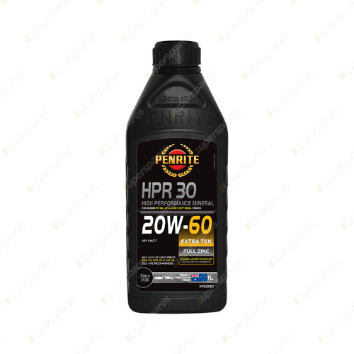 Penrite Premium Mineral HPR 30 20W-60 Engine Oil 1 Liter - HPR30001